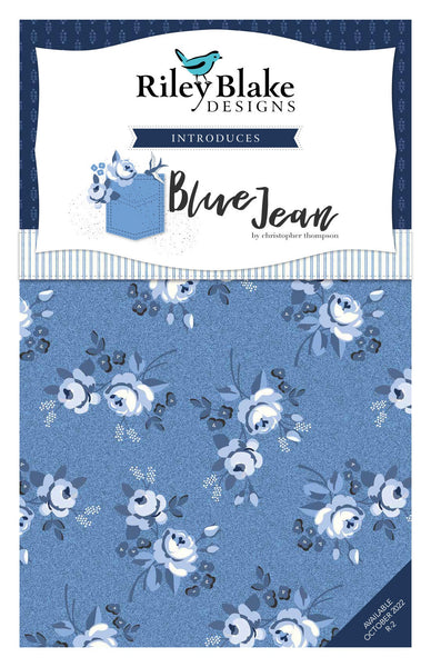 Blue Jean Fat Quarter Bundle 21 pieces - Riley Blake Designs - Pre cut Precut - Quilting Cotton Fabric