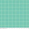SALE FLANNEL Glamp Camp Plaid F12579 Teal - Riley Blake Designs - Camping - FLANNEL Cotton Fabric