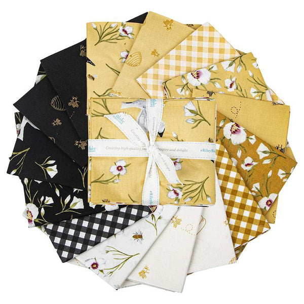 SALE The Beehive State Fat Quarter Bundle 15 pieces - Riley Blake Designs - Pre cut Precut - Utah Sego Lilies Gulls - Quilting Cotton Fabric