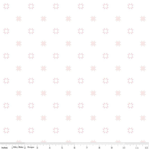 Hush Hush 2 Quilty Stars C12882 - Riley Blake Designs - Low-Volume Sawtooth Stars - Quilting Cotton Fabric