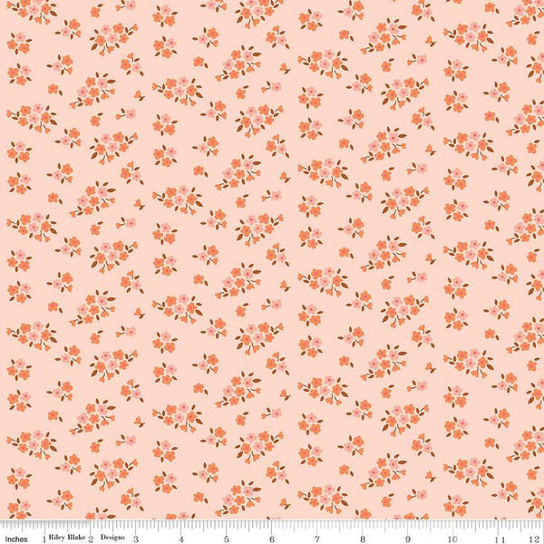 SALE Fairy Dust Floral C12444 Blush - Riley Blake Designs - Flower Flowers - Quilting Cotton Fabric