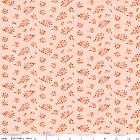 SALE Fairy Dust Floral C12444 Blush - Riley Blake Designs - Flower Flowers - Quilting Cotton Fabric