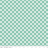 DEAL Bee Ginghams Debbie C12550 Sea Glass - Riley Blake Designs - 3/8" Diagonal Plaid Checks - Lori Holt - Quilting Cotton Fabric
