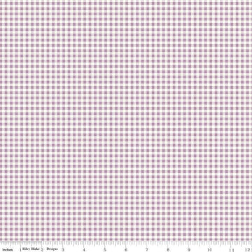 SALE Bee Ginghams Jennifer C12559 Heirloom Taffy - Riley Blake - 1/4" PRINTED Gingham Dotted Square - Lori Holt - Quilting Cotton Fabric