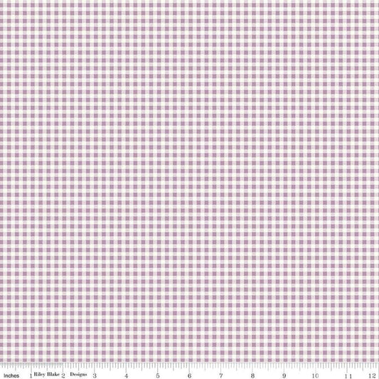 SALE Bee Ginghams Jennifer C12559 Heirloom Taffy - Riley Blake - 1/4" PRINTED Gingham Dotted Square - Lori Holt - Quilting Cotton Fabric