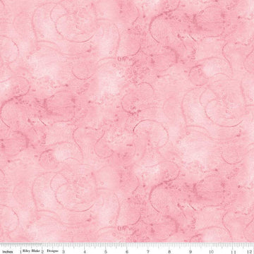 Painter's Watercolor Swirl C680 Petunia - Riley Blake Designs - Pink Tone-on-Tone - Quilting Cotton Fabric