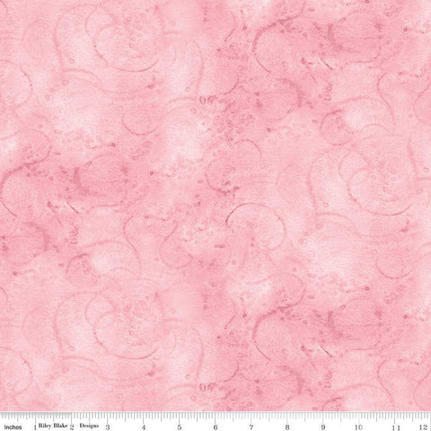 SALE Painter's Watercolor Swirl C680 Petunia - Riley Blake Designs - Pink Tone-on-Tone - Quilting Cotton Fabric