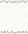 SALE Leafy Keen Border Print SC12646 White SPARKLE - Riley Blake - Leopard Spots Cats Plants Antique Gold SPARKLE - Quilting Cotton Fabric