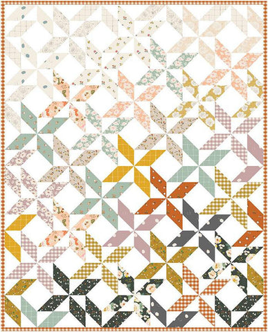 Minki Kim Peaceful Pinwheels Quilt PATTERN P178 - Riley Blake Designs - INSTRUCTIONS Only - Fat Quarter Friendly
