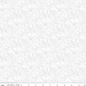 SALE Blue Jean Marbled C12721 Off White - Riley Blake Designs - Marble - Quilting Cotton Fabric