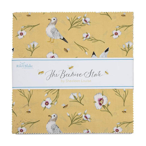 SALE The Beehive State Layer Cake 10" Stacker Bundle - Riley Blake Designs - 42 piece Precut Pre cut - Utah - Quilting Cotton Fabric