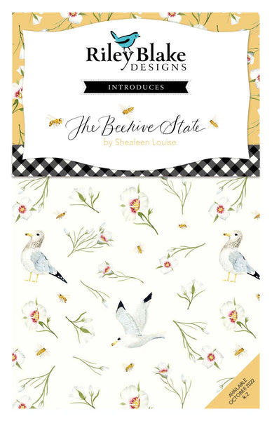 SALE The Beehive State Fat Quarter Bundle 15 pieces - Riley Blake Designs - Pre cut Precut - Utah Sego Lilies Gulls - Quilting Cotton Fabric