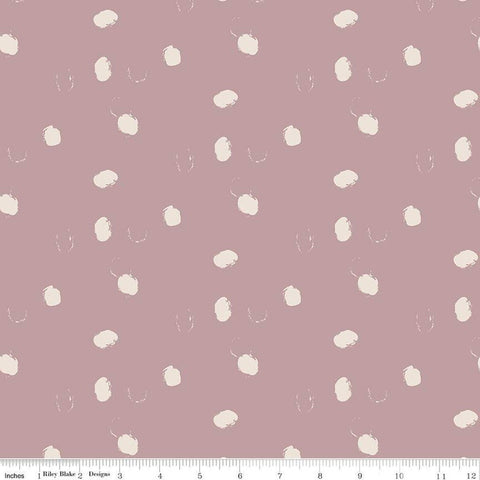 SALE Forgotten Memories Dot C12753 Amethyst - Riley Blake Designs - Puffy Outlined Dots Dotted - Quilting Cotton Fabric