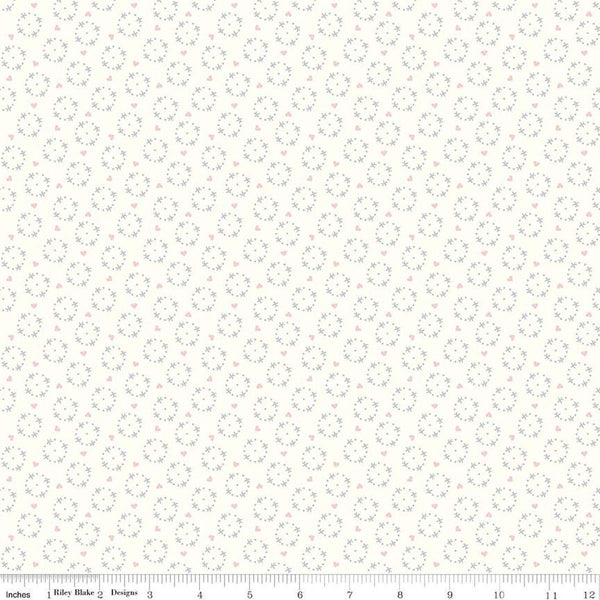 Hush Hush 2 Secret Love C12887 - Riley Blake Designs - Low-Volume Stars Dots Hearts - Quilting Cotton Fabric