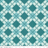 SALE Forest Friends Argyle C12692 Glacier - Riley Blake Designs - Geometric PRINTED Knitted Sweater Pattern - Quilting Cotton Fabric