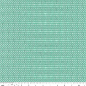SALE Forest Friends Knitted C12696 Frost - Riley Blake Designs - Geometric - Quilting Cotton Fabric