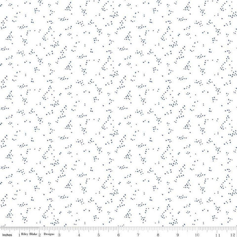 With a Flourish Hearts C12736 Cream - Riley Blake Designs - Tiny Hearts - Quilting Cotton Fabric