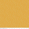 21" End of Bolt - SALE With a Flourish Hearts C12736 Mustard - Riley Blake Designs - Tiny Hearts - Quilting Cotton Fabric