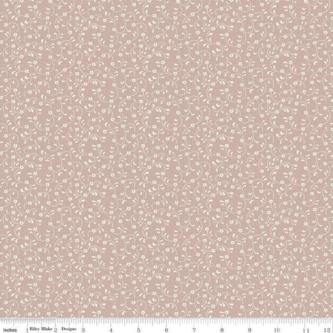 CLEARANCE Floret C675 Nutmeg - Riley Blake Designs - Flowers Floral Tone-on-Tone - Quilting Cotton Fabric