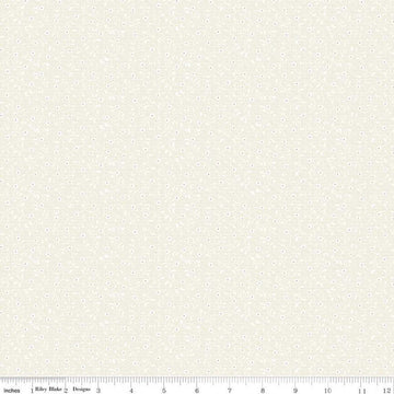 Floret C675 Cream - Riley Blake Designs - Flowers Floral Tone-on-Tone - Quilting Cotton Fabric