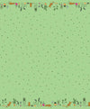 SALE Leafy Keen Border Print SC12646 Green SPARKLE - Riley Blake - Leopard Spots Cats Plants Antique Gold SPARKLE - Quilting Cotton Fabric