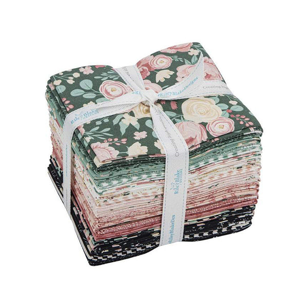 At First Sight Fat Quarter Bundle 24 pieces - Riley Blake Designs - Pre cut Precut - Floral Flowers - Quilting Cotton Fabric