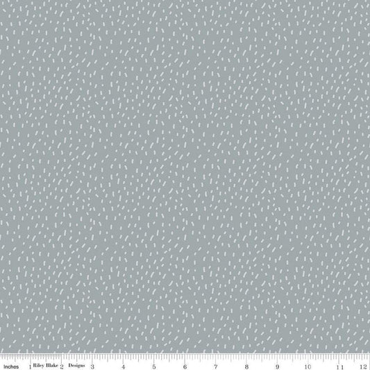 DEAL Forest Friends Fur C12693 Silver - Riley Blake Designs - Small Splotches - Quilting Cotton Fabric