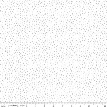 Forest Friends Fur C12693 White - Riley Blake Designs - Small Splotches - Quilting Cotton Fabric