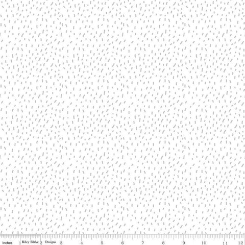 Forest Friends Fur C12693 White - Riley Blake Designs - Small Splotches - Quilting Cotton Fabric