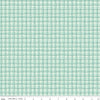 Bumble & Bear Plaid C12676 Mint - Riley Blake Designs - Irregular Grid - Quilting Cotton Fabric