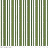 SALE Forest Friends Stripe C12695 Green - Riley Blake Designs - Stripes Striped Paw Prints Animal - Quilting Cotton Fabric