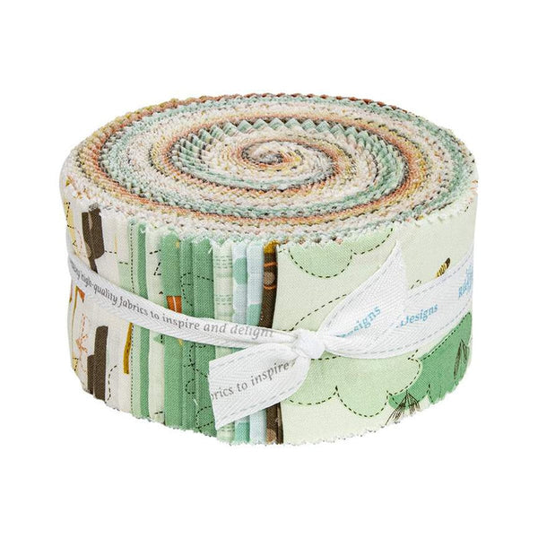 Bumble and Bear 2.5 Inch Rolie Polie Jelly Roll 40 pieces - Riley Blake Designs - Precut Pre cut Bundle - Children's - Cotton Fabric