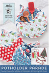 SALE Melissa Mortenson Pot Holder Parade PATTERN - Riley Blake Designs - INSTRUCTIONS Only - 4 Styles DishTowels Hot Pads