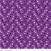 Celebrate with Hershey Valentine's Day Kisses & Hearts SC12805 Purple SPARKLE - Riley Blake - Silver SPARKLE - Quilting Cotton