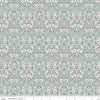 CLEARANCE Ciao Bella Damask C12772 Seafoam - Riley Blake Designs - Leaf Leaves - Quilting Cotton Fabric