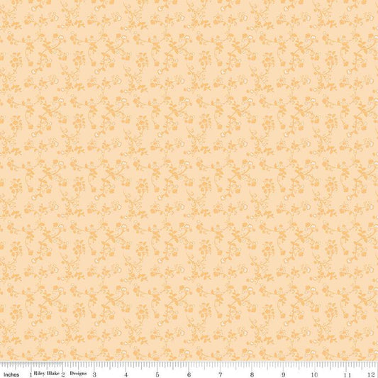 SALE Ciao Bella Vines C12773 Sunshine - Riley Blake Designs - Floral Flowers Leaves - Quilting Cotton Fabric