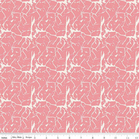 CLEARANCE Ciao Bella Crackle C12774 Peony - Riley Blake Designs - Quilting Cotton Fabric