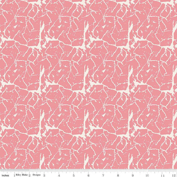 CLEARANCE Ciao Bella Crackle C12774 Peony by Riley Blake Designs - Quilting Cotton Fabric