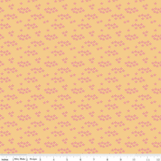 CLEARANCE Ciao Bella Blossoms C12775 Yellow - Riley Blake  - Floral Flowers - Quilting Cotton