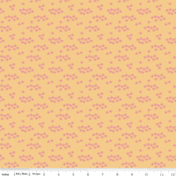 CLEARANCE Ciao Bella Blossoms C12775 Yellow by Riley Blake  - Floral Flowers - Quilting Cotton