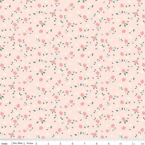 At First Sight Blossoms C12686 Blush - Riley Blake Designs - Floral Flowers - Quilting Cotton Fabric