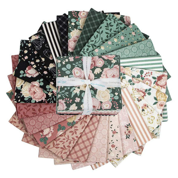 At First Sight Fat Quarter Bundle 24 pieces - Riley Blake Designs - Pre cut Precut - Floral Flowers - Quilting Cotton Fabric