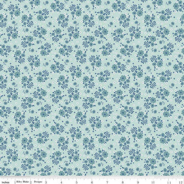 SALE Calico Bouquet C12840 Songbird - Riley Blake Designs - Lori Holt - Floral Flowers - Quilting Cotton Fabric