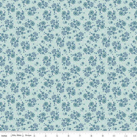 SALE Calico Bouquet C12840 Songbird - Riley Blake Designs - Lori Holt - Floral Flowers - Quilting Cotton Fabric