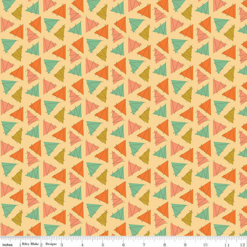 CLEARANCE Bumble and Bear Trianges C12677 Honey - Riley Blake  - Geometric - Quilting Cotton