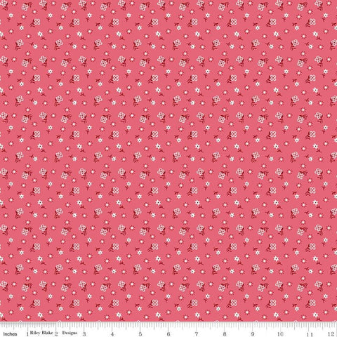 Calico Meadow C12843 Tea Rose - Riley Blake Designs - Lori Holt - Floral Flowers - Quilting Cotton Fabric