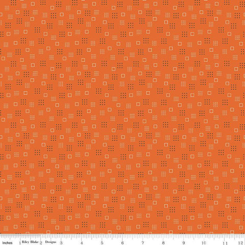SALE Calico Squares C12849 Autumn - Riley Blake Designs - Lori Holt - Geometric - Quilting Cotton Fabric