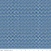 SALE Calico Daisy C12852 Denim - Riley Blake Designs - Lori Holt - Floral Plus-Shaped Flowers - Quilting Cotton Fabric