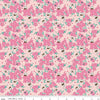 SALE Mint for You Floral SC12761 Blush SPARKLE - Riley Blake - Valentine's Bees Hearts Flowers Antique Gold SPARKLE - Quilting Cotton Fabric