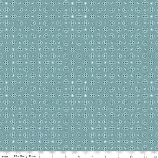 SALE Calico Starshine C12854 Heirloom Cottage - Riley Blake Designs - Lori Holt - Asterisks Medallions - Quilting Cotton Fabric